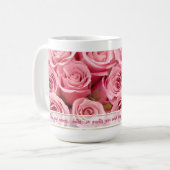 Mug Élégance rose - Personnaliser (Devant gauche)