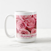 Mug Élégance rose - Personnaliser (Gauche)