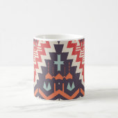 Mug Élégance tribale : Impression ethnique géométrique (Centre)