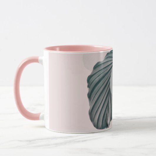 Mug Élégance tropicale au Pastel (Gauche)