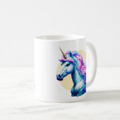 Mug Élégance Unicorne Lune (Devant droit)