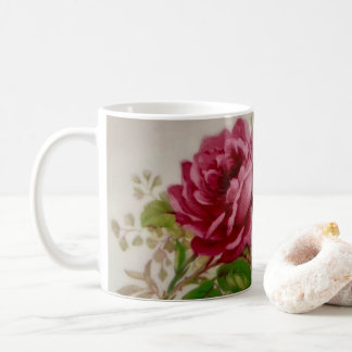 Mug Élégance vintage du Rose de chou