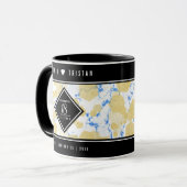 Mug Élégant 18ème anniversaire de Mariage de porcelain (Devant gauche)