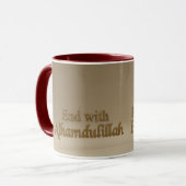 Mug Elegant 3D Bismillah & Alhamdulillah | Minima (Devant gauche)