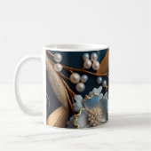 Mug Elegant 3D Floral Bloom Design, Flower Pattern Cof (Gauche)
