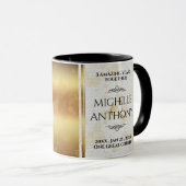 Mug Élégant 3ème anniversaire de Mariage en cuir (Devant droit)