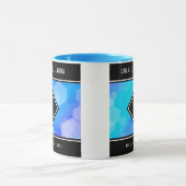 Mug Élégant 41ème anniversaire Mariage de Topaz Bleu (Centre)