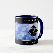 Mug Élégant 45e anniversaire de Mariage Sapphire (Devant droit)
