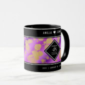 Mug Élégant 48e anniversaire de Mariage d'Améthyste (Devant droit)