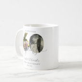 Mug Élégant 60ème anniversaire de Mariage 2 photo (Devant gauche)