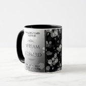 Mug Élégant 70e anniversaire de Mariage Platinum (Devant gauche)