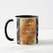 Mug Élégant 7e 22e 49e anniversaire de Mariage de cuiv (Gauche)