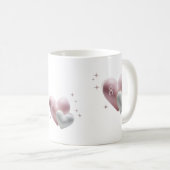 Mug Elegant 8th Anniversary Big Little Hearts Classic  (Devant droit)