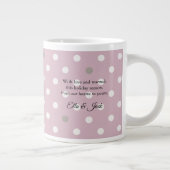 Mug Élégant à Monogramme et à Points – Cadeau Pers (Droite)
