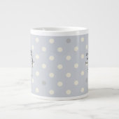 Mug Élégant à Monogramme et à Points – Cadeau Pers (Devant)