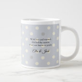 Mug Élégant à Monogramme et à Points – Cadeau Pers (Droite)