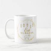 Mug Elegant Aïd Moubarak Gold Lantern & Sheep Design (Gauche)