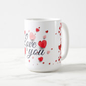 Mug Élégant Aimez-vous pour la Saint-Valentin (Devant droit)