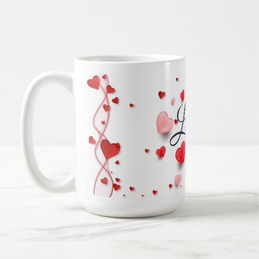 Mug Élégant Aimez-vous pour la Saint-Valentin (Gauche)