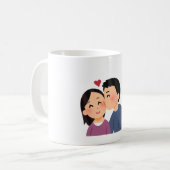 Mug Élégant Amour & Romance (Devant gauche)