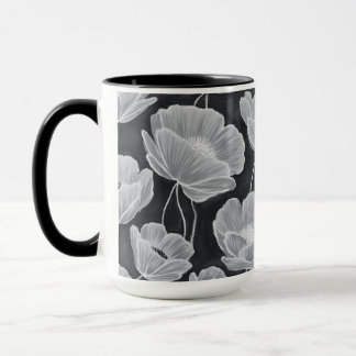 Mug Elegant and Whimsical Poppies