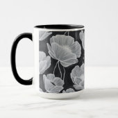 Mug Elegant and Whimsical Poppies (Gauche)