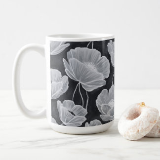 Mug Elegant and Whimsical Poppies