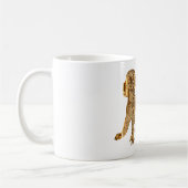 Mug Élégant Ange doré brillant Blanc céleste (Gauche)