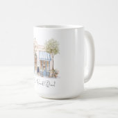 Mug Élégant aquarelle elle a dit oui fleurs roses Brid (Devant droit)
