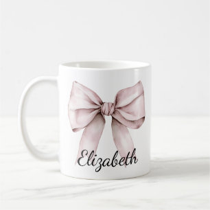 Mug Elégant arc rose Nom personnalisé