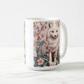 Mug Elegant Arctic Fox Pink Floral (Devant droit)