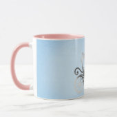 Mug Elégant Argent Carriage Blue Storybook Princesse (Gauche)