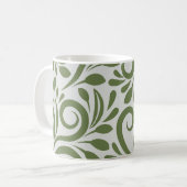 Mug Elégant Art de forme verte bio pour cadeaux (Devant gauche)