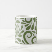 Mug Elégant Art de forme verte bio pour cadeaux (Centre)