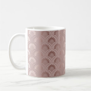 Mug Elégant art déco motif de treillis or
