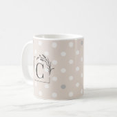 Mug Élégant avec Monogramme Personnalisé – Cadeau  (Devant gauche)