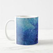 Mug Elégant Bleu Moderne dégradé galaxie parties scint (Gauche)