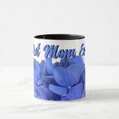 Mug Elégant bleu perwinkle hydrangée florale (Centre)