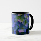 Mug Élégant bleu pourpre bleu pourpre floral (Devant droit)