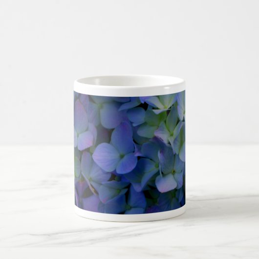 Mug Élégant bleu pourpre bleu pourpre floral (Centre)