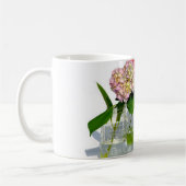 Mug Elégant bleu rose vert vert hydrangée (Gauche)