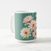 Mug Elegant Blush Chrysanthemum Art (Devant gauche)