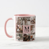 Mug Élégant Blush Pink Multi-Photo Collectionner (Gauche)