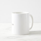Mug Élégant Boho Plain Neutre Beige Script (Devant droit)