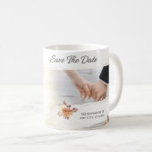 Mug Elegant Botanical Wedding Invitation (Devant droit)