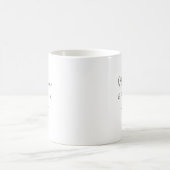 Mug Élégant Botanique Moderne Minimaliste Blanc (Centre)