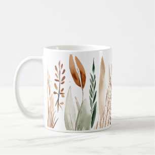 Mug Elégant Botanique Tons Terrestres Boho