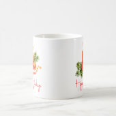 Mug Elégant bougies Holly Feuilles heureux vacances ca (Centre)