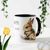 Mug Elégant Bunny Aquarelle Joyeux Pâques