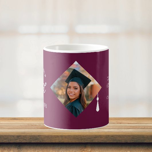 Mug Elegant Cap Topper Custom Graduate Photo Keepsake